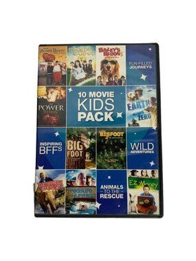 10 Movie Kids Pack Family Adventure Collection Echo Bridge DVD Multimovie Set